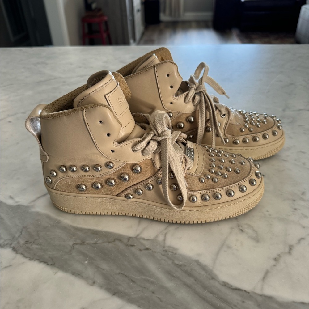 Authentic Valentino RED(V) Leather Tennis Shoes Size 37